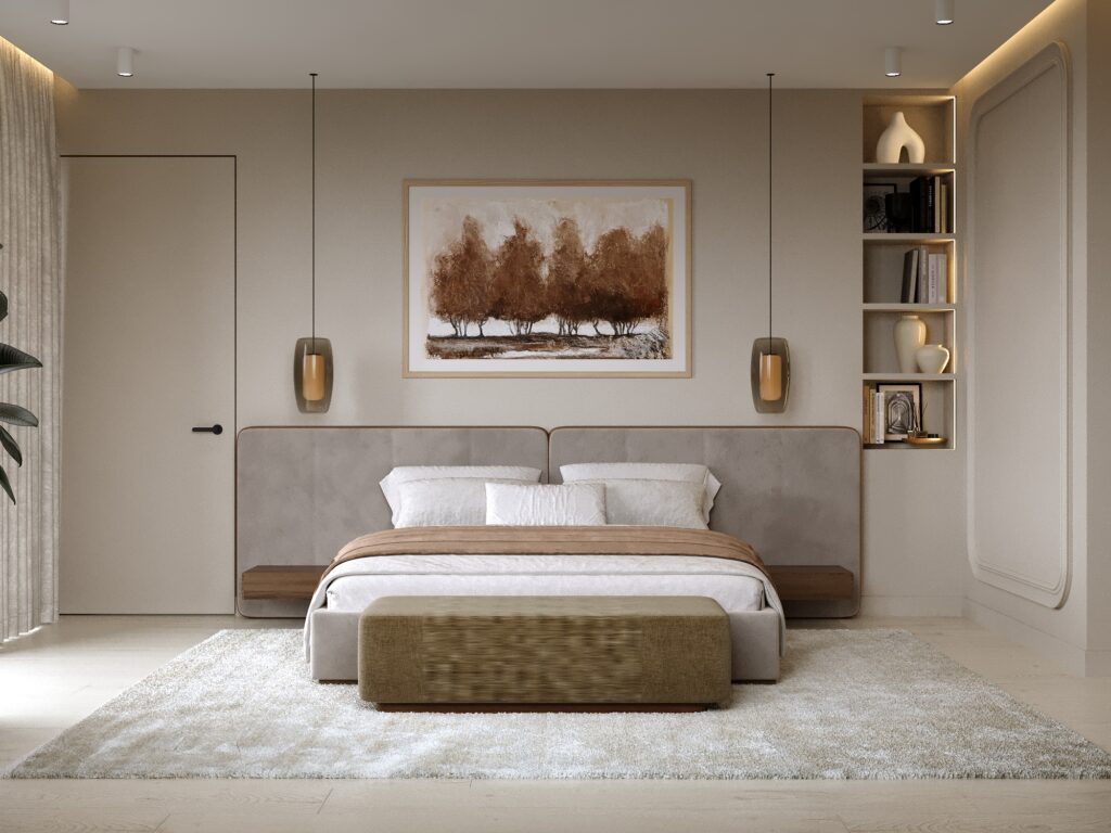 Projekt wnętrz domu 400 m2 Zen – efekt aranżacji luksusowej willi w stylu smart premium minimalism
