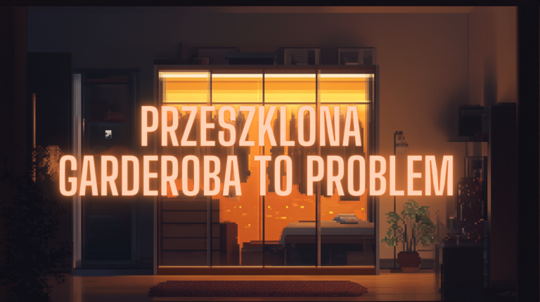 Przeszklona garderoba w sypialni to luksus i problem