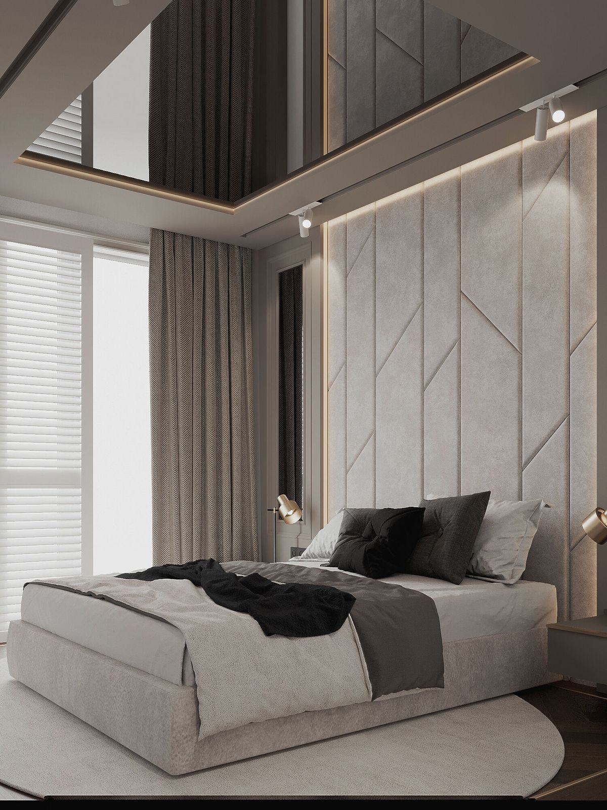 Projekty sypialni Golden Room