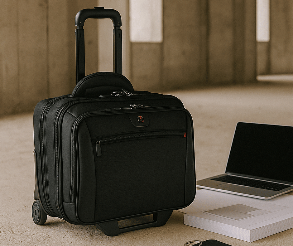 Prezent dla architekta wnętrz – biznesowa walizka na laptopa na kółkach