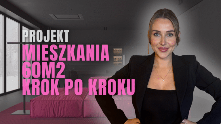 Projekt mieszkania 60m2 – proces projektowania wnętrza krok po kroku z Agatą Rembiś Golden Room Projekt mieszkania 60m2 krok po kroku – Agata Rembiś, Golden Room Warszawa