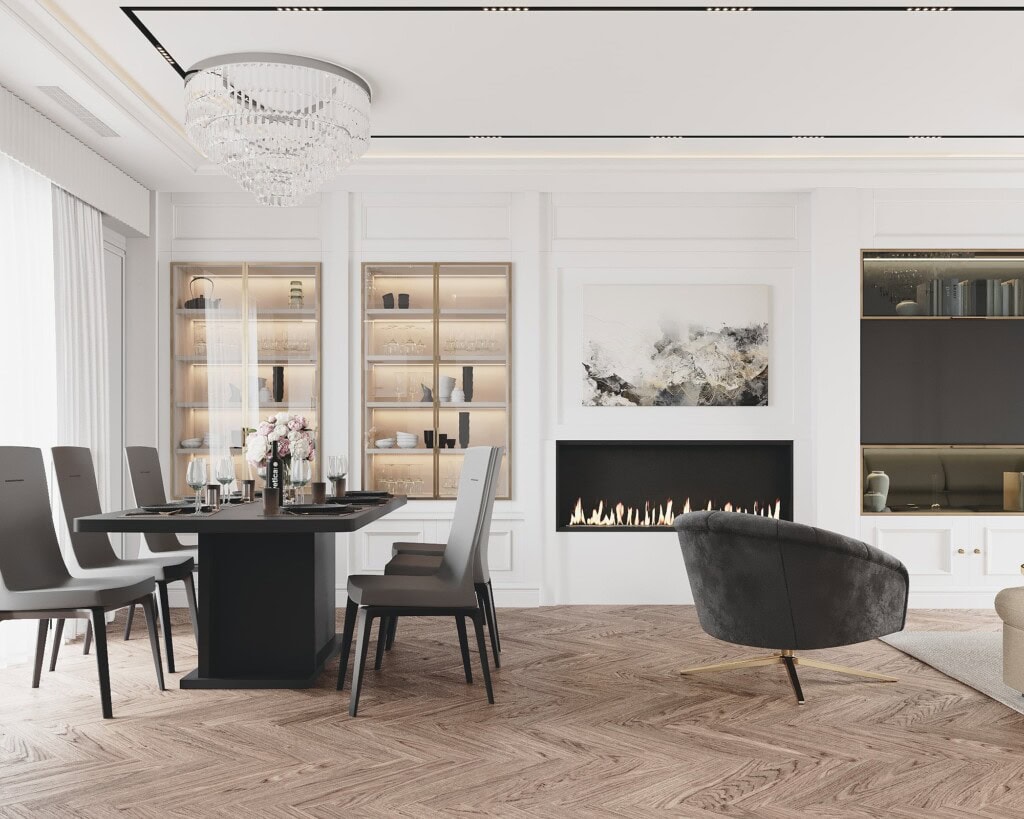 Aranżacja salonu 16m2 z jadalnią – funkcjonalny projekt małego salonu w jasnych kolorach