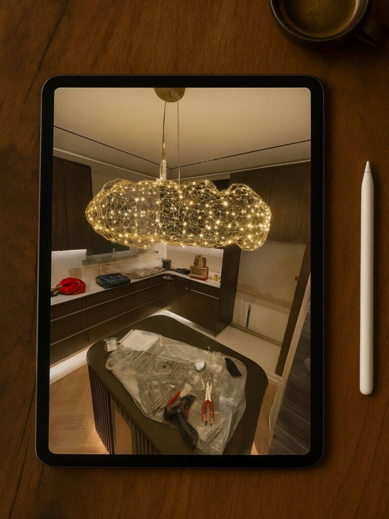 Kontrola jakości prac wykończeniowych w ramach nadzoru autorskiego architekta wnętrz – Golden Room