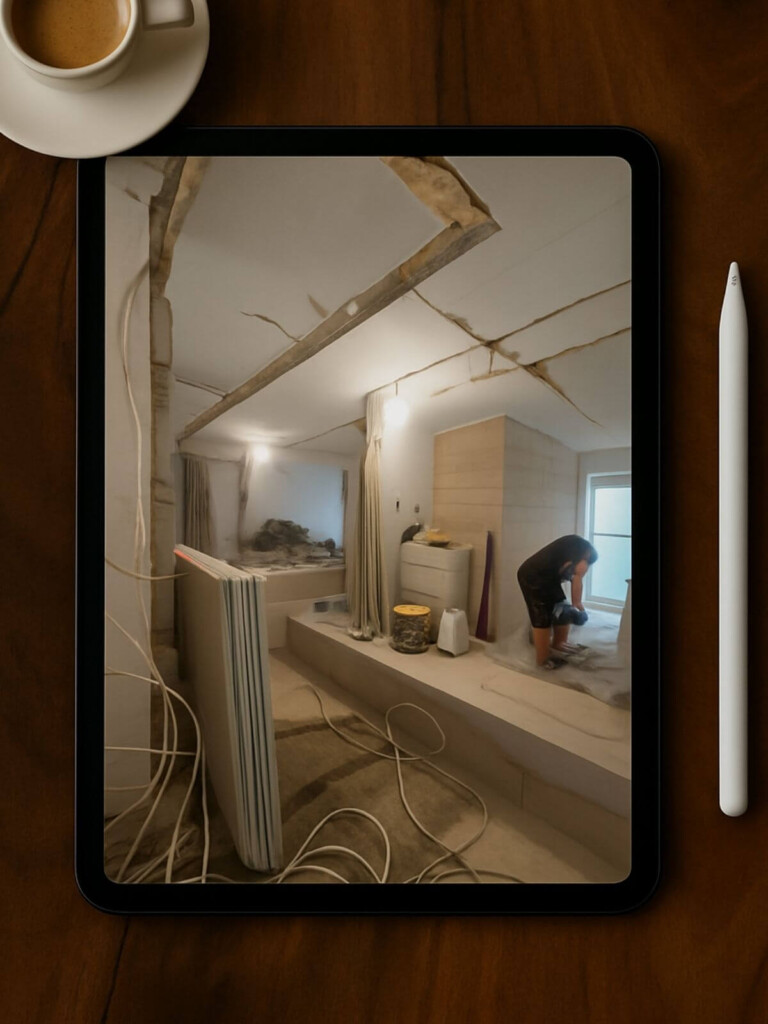 Nadzór autorski projektanta wnętrz – organizacja prac wykończeniowych na budowie | Golden Room