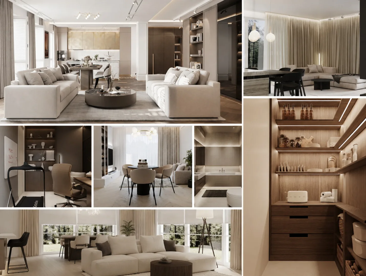 Portfolio Golden Room — projektowanie wnętrz Warszawa i okolice, realizacje mieszkań, domów i apartamentów
