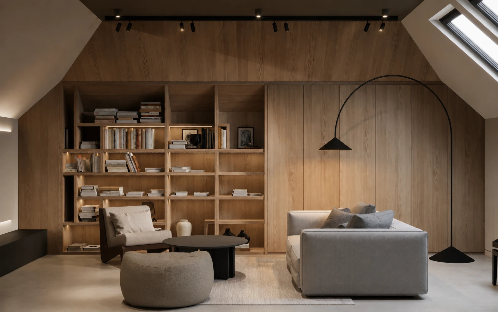 Architekt wnętrz Warszawa - projekt domu 260 m2 w Łazach koło Warszawy Écru | Golden Room