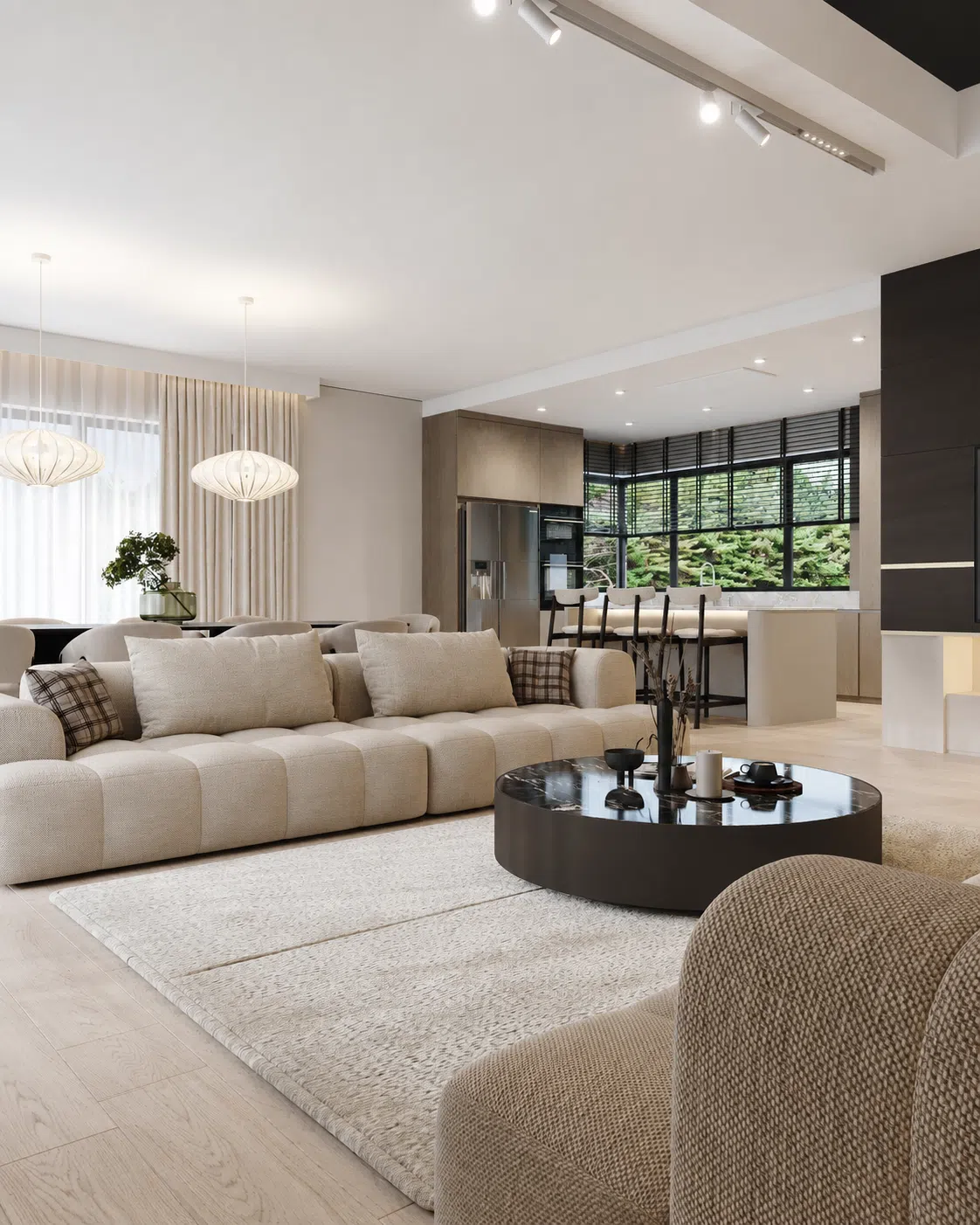 Portfolio architekta wnętrz - dom 240 m2 Calma w stylu modern organic | Golden Room