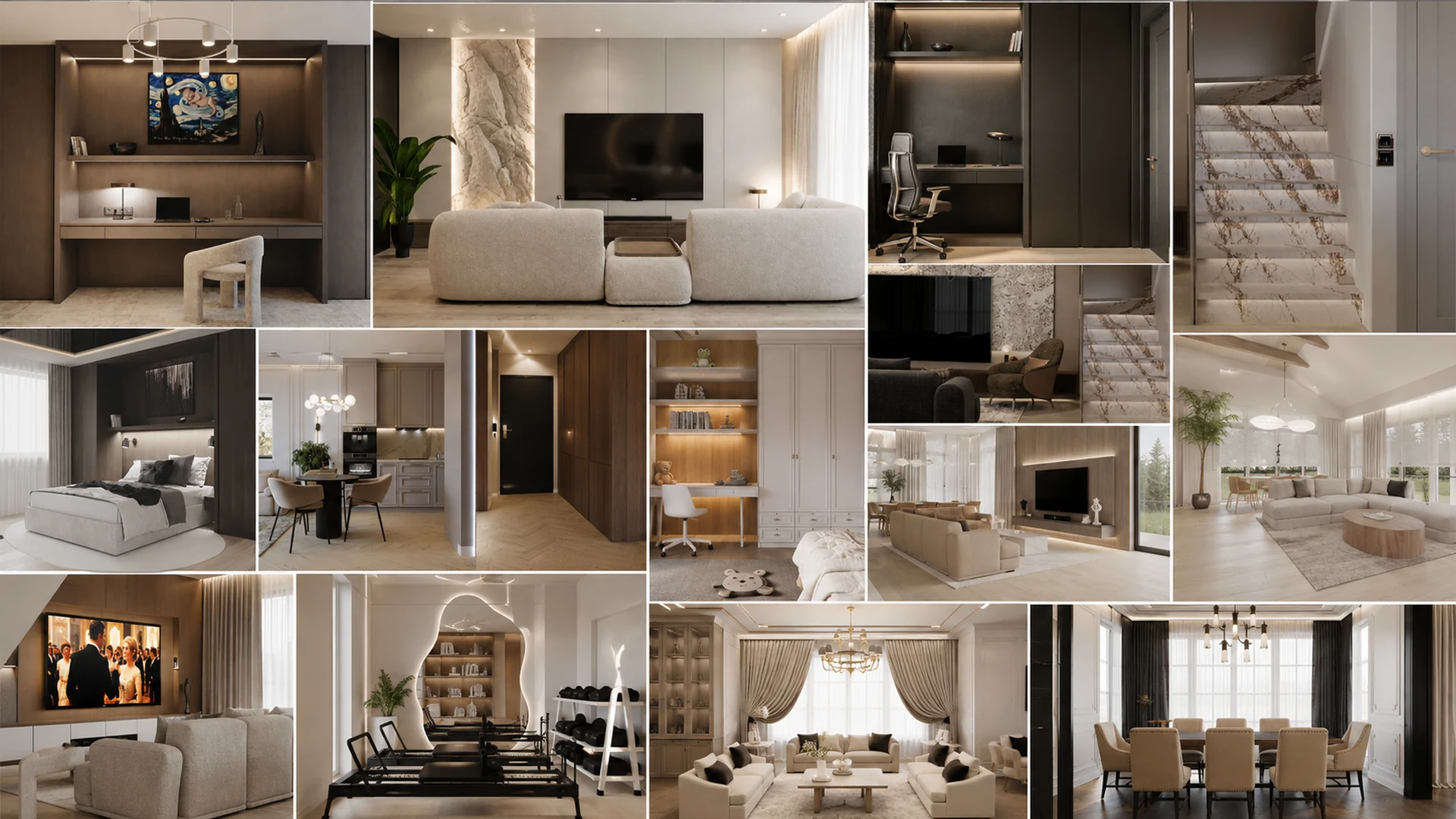 Portfolio Golden Room - projekty wnętrz mieszkań, apartamentów i domów w Warszawie