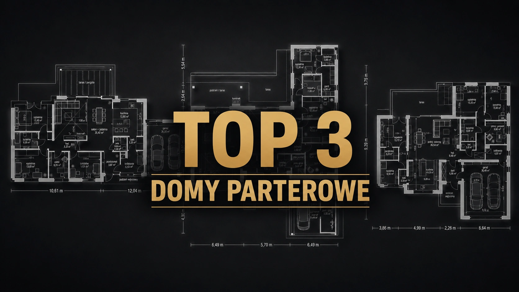 TOP 3 domy parterowe MG Projekt: Dom na Szerokiej 2, Willa Parterowa 2 i Hanka 3 – ranking architektki wnętrz