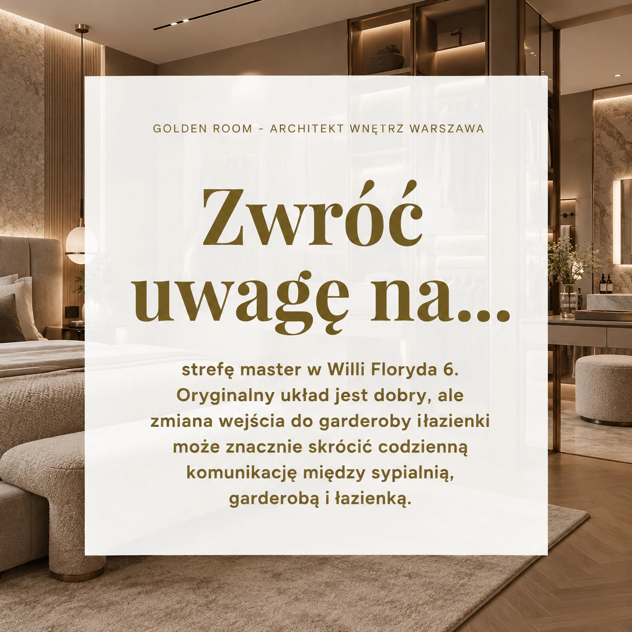 Strefa master w Willi Floryda 6 – zmiana układu garderoby i łazienki