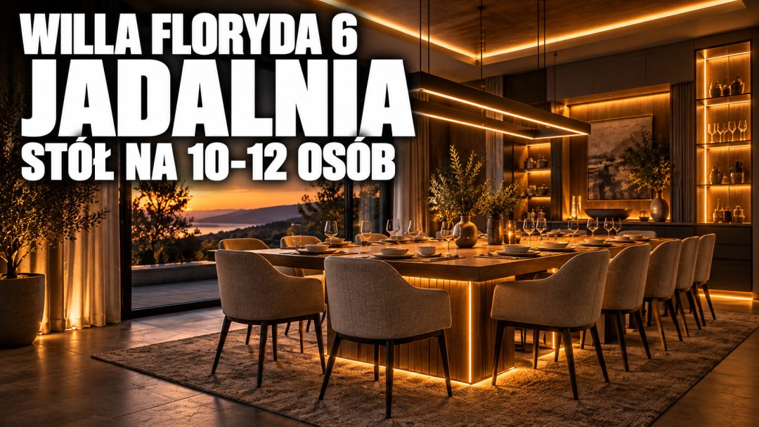 Willa Floryda 6 - jadalnia, analiza funkcjonalna Golden Room