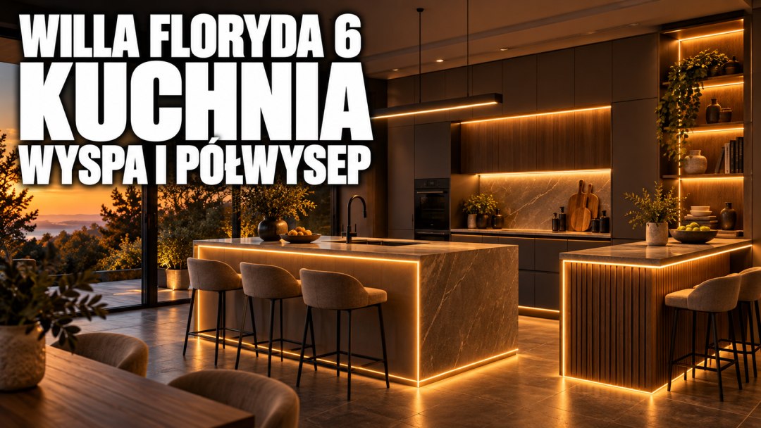 Willa Floryda 6 - kuchnia, analiza funkcjonalna Golden Room