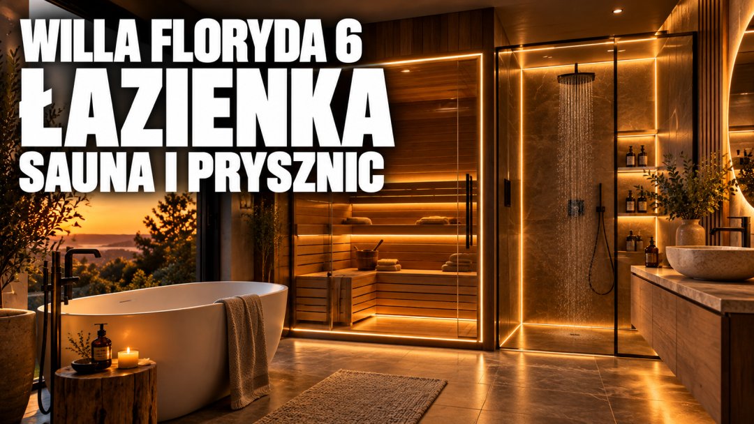 Willa Floryda 6 - sauna, analiza funkcjonalna Golden Room