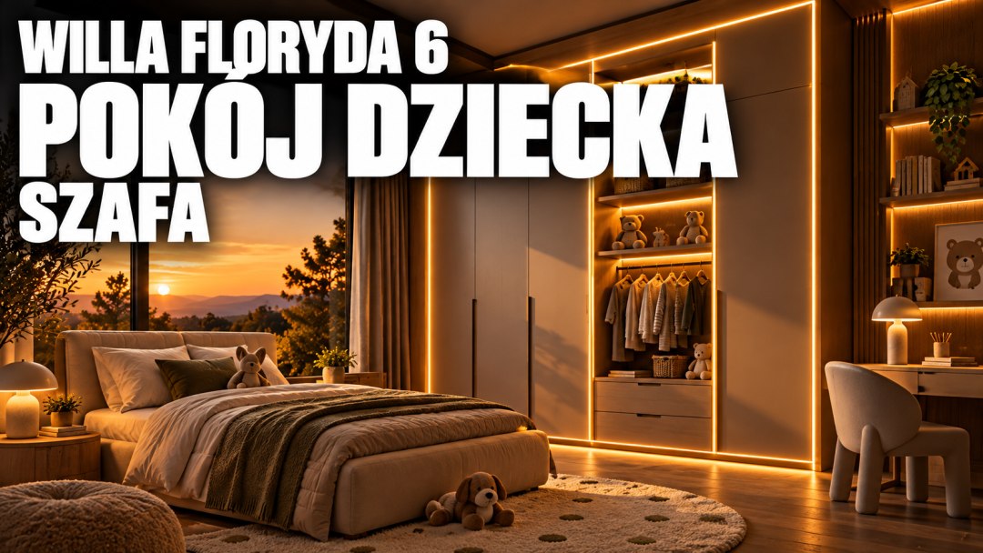 Willa Floryda 6 - pokój dziecka, analiza funkcjonalna Golden Room