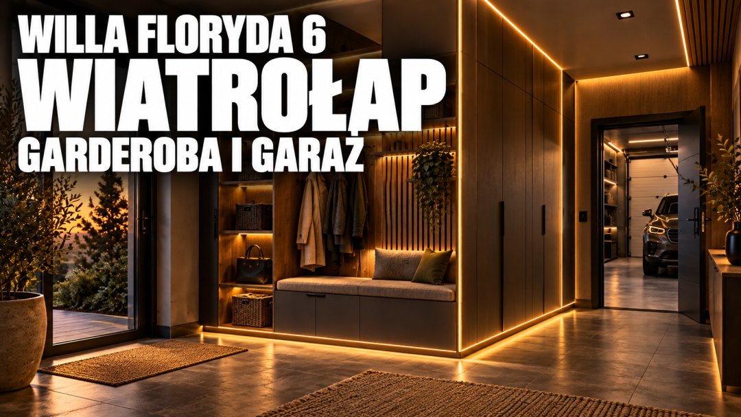 Szafa w wiatrołapie - czy zawsze jest potrzebna? Przykład Willi Floryda 6 | Golden Room Willa Floryda 6 - wiatrołap, analiza funkcjonalna Golden Room